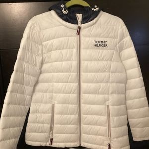 Tommy Hilfiger white puffer jacket